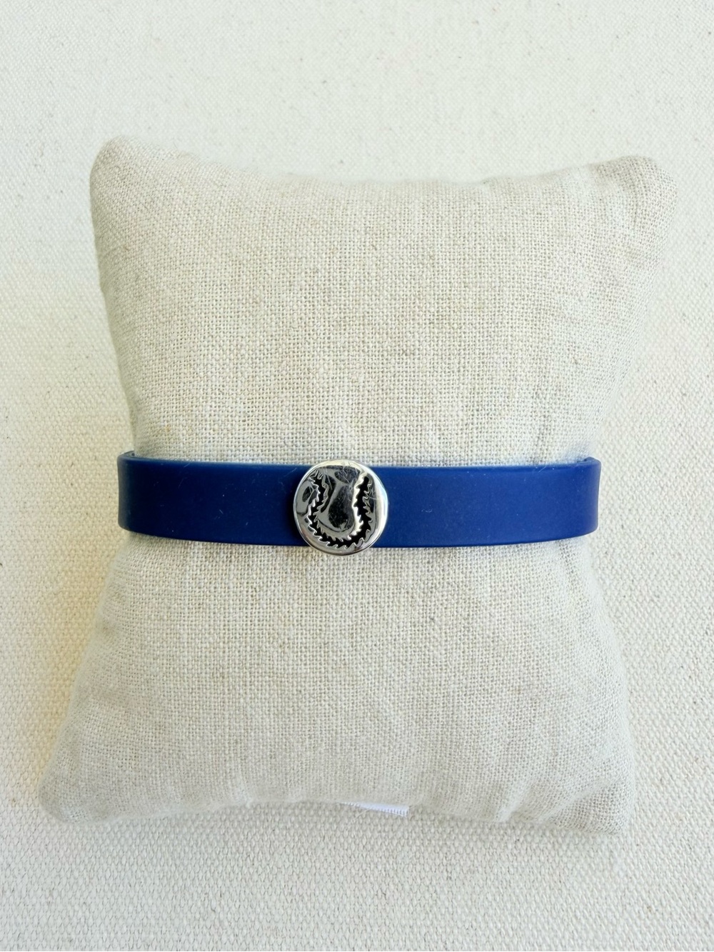 *Bracelet Charm Set* KEEP COLLECTIVE Retired Navy Silicone Silver Baseball Charm